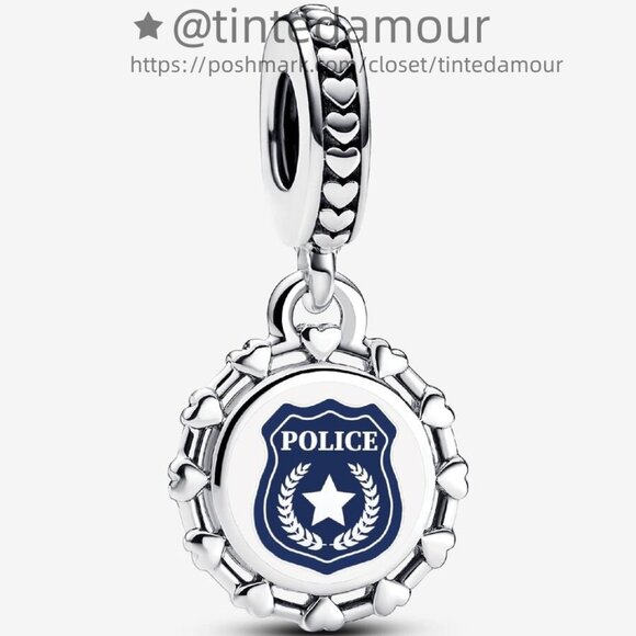 Pandora Jewelry - Pandora Engravable Police Dangle Charm